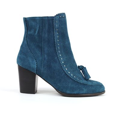 BOOTS ANDRE FEMME DAIM TURQUOISE